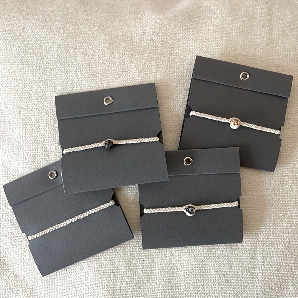 THE STUDIO PLANT Set of 4 Cotton Thread Bracelet